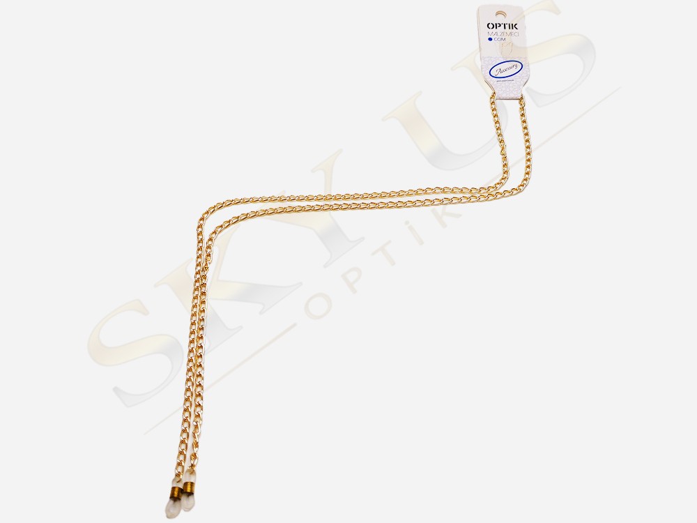 Altın Sarısı Metal Gözlük Zinciri