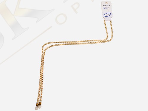 Golden Touch Klasik Altın Sarısı Metal Zincir Gözlük İpi