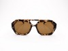 Almera ALM 1020 Tortoise Havana Acetate Frame Brown Lens Sunglasses Almera ALM 1020 Havana Köşeli Pilot Asetat Çerçeveli Güneş Gözlüğü