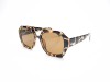 Almera ALM 1020 Tortoise Havana Acetate Frame Brown Lens Sunglasses Almera ALM 1020 Havana Köşeli Pilot Asetat Çerçeveli Güneş Gözlüğü