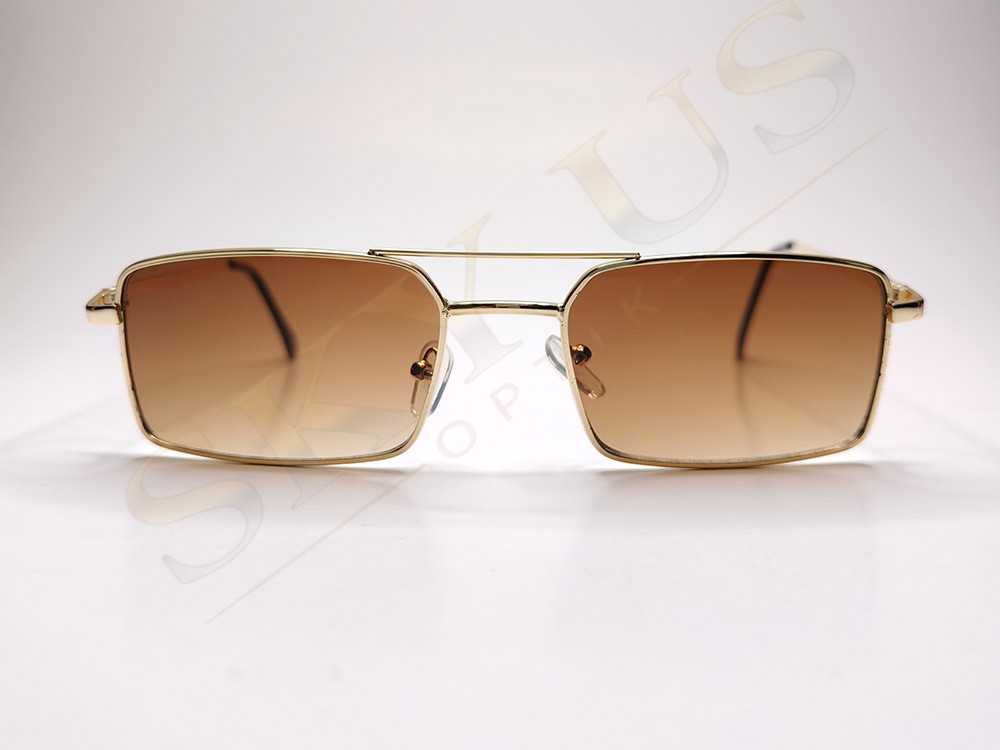 Almera ALM 22710 C1 Altın Metal Dikdörtgen Gözlük