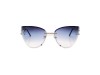 Almera ALM 22736S Rimless Cat-Eye Gold Frame Blue Gradient Lens Almera ALM 22736S Çerçevesiz Cat-Eye Altın Metal Saplı Mavi Degrade Güneş Gözlüğü