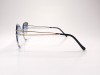Almera ALM 22736S Rimless Cat-Eye Gold Frame Blue Gradient Lens Almera ALM 22736S Çerçevesiz Cat-Eye Altın Metal Saplı Mavi Degrade Güneş Gözlüğü