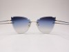 Almera ALM 22736S Rimless Cat-Eye Gold Frame Blue Gradient Lens Almera ALM 22736S Çerçevesiz Cat-Eye Altın Metal Saplı Mavi Degrade Güneş Gözlüğü