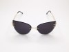 Almera ALM 22736S Rimless Cat-Eye Gold Frame Dark Grey Lens Almera ALM 22736S Çerçevesiz Cat-Eye Altın Metal Saplı Güneş Gözlüğü