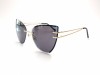 Almera ALM 22736S Rimless Cat-Eye Gold Frame Dark Grey Lens Almera ALM 22736S Çerçevesiz Cat-Eye Altın Metal Saplı Güneş Gözlüğü