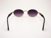 Almera ALM 88025A Gold Black Oval Smoke Lens Sunglasses Almera ALM 88025A Altın Şekilli Saplı Siyah Asetat Oval Gözlük