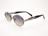 Almera ALM 88025G Silver Black Oval Sunset Lens Sunglasses Almera ALM 88025G Gümüş Şekilli Saplı Siyah Asetat Oval Gözlük