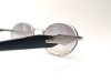 Almera ALM 88025G Silver Black Oval Sunset Lens Sunglasses Almera ALM 88025G Gümüş Şekilli Saplı Siyah Asetat Oval Gözlük