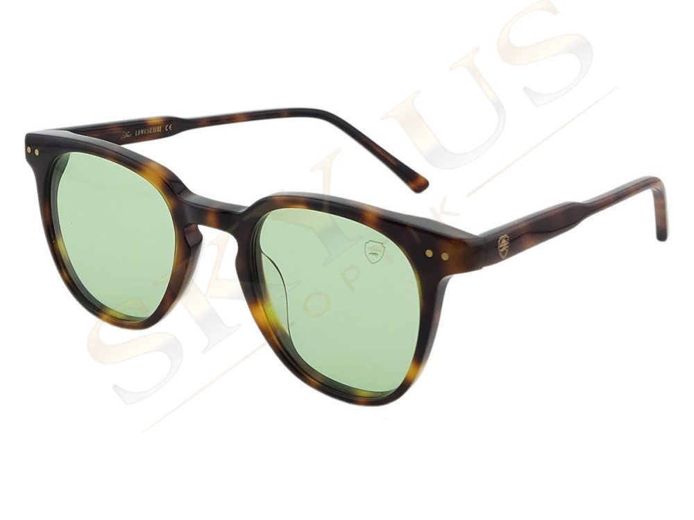 Atos Lombardini ALG 24135 C4 Havana Yeşil Yuvarlak Gözlük