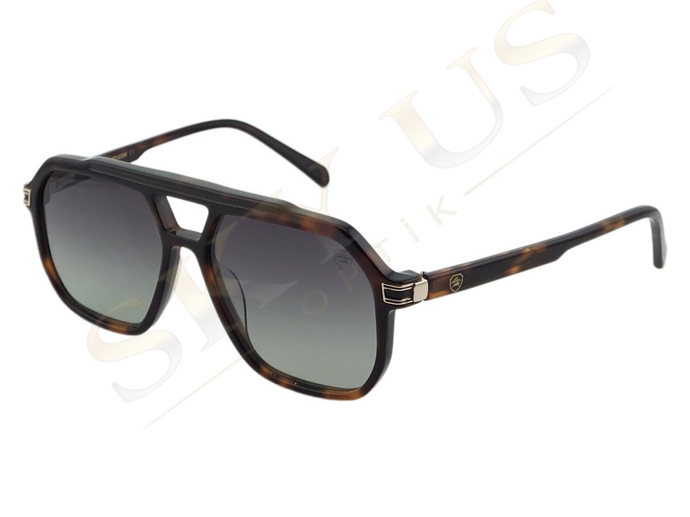 Atos Lombardini ALG 24146 C3 Havana Flat Top Polarize Gözlük