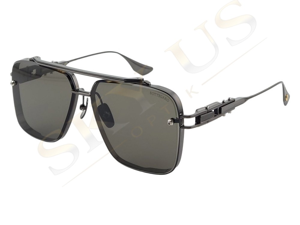 Bottegaro Paris B342 C3 Gunmetal Yeşil Polarize Erkek Gözlük