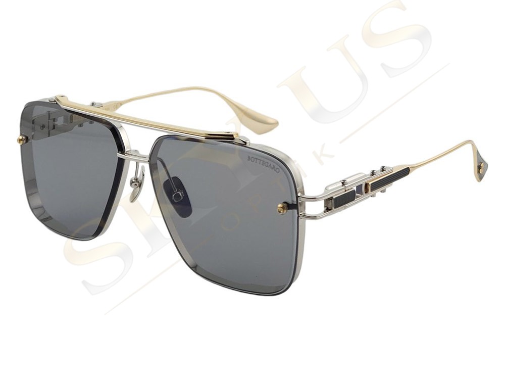 Bottegaro Paris B342 C5 Gümüş Altın Plakalı Polarize Gözlük