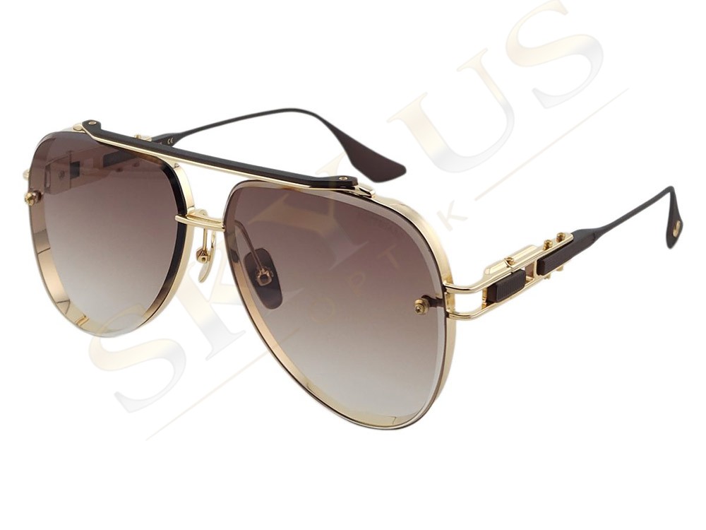 Bottegaro Paris B343 C2 Koyu Kahve Plakalı Altın Polarize Damla Gözlük