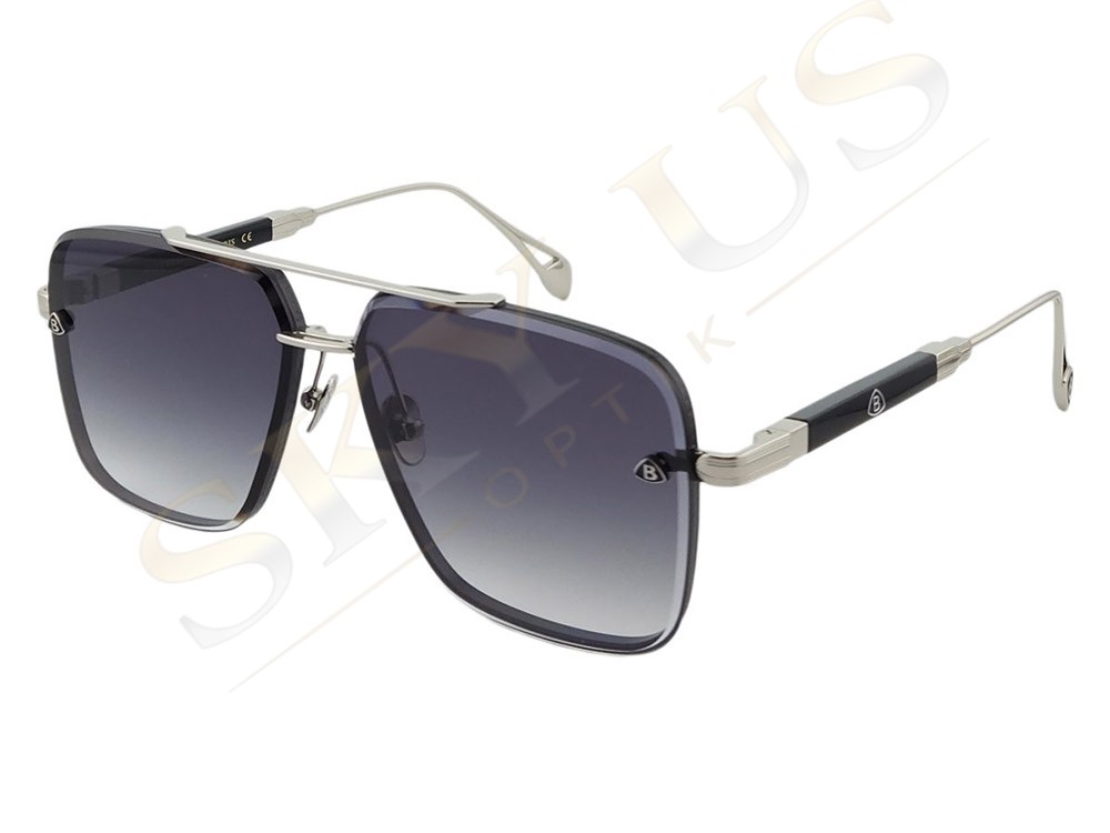 Bottegaro Paris B345 C4 Siyah Gümüş Logolu Polarize Gözlük