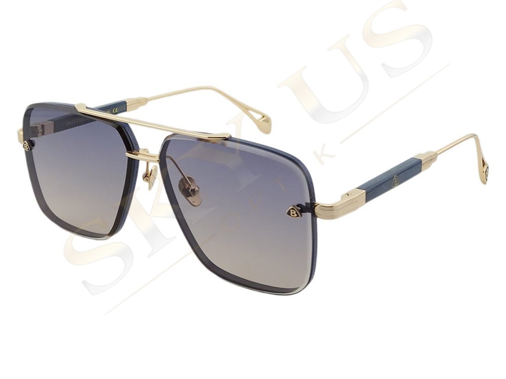 Bottegaro Paris B345 C5 Lacivert Altın Mermer Saplı Polarize Gözlük