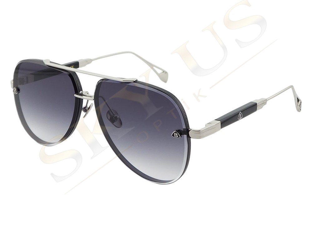 Bottegaro Paris B346 C3 Siyah Gümüş Logolu Polarize Damla Gözlük