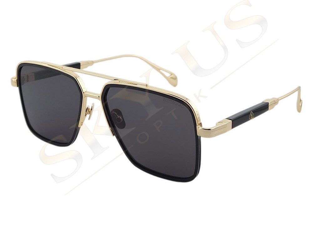 Bottegaro Paris B347 C2 Siyah Altın Logolu Polarize Navigator Gözlük