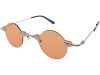Bruno Mazzini BM23520 C6 Gümüş Metal Rimless Turuncu Polarize Yuvarlak Gözlük
