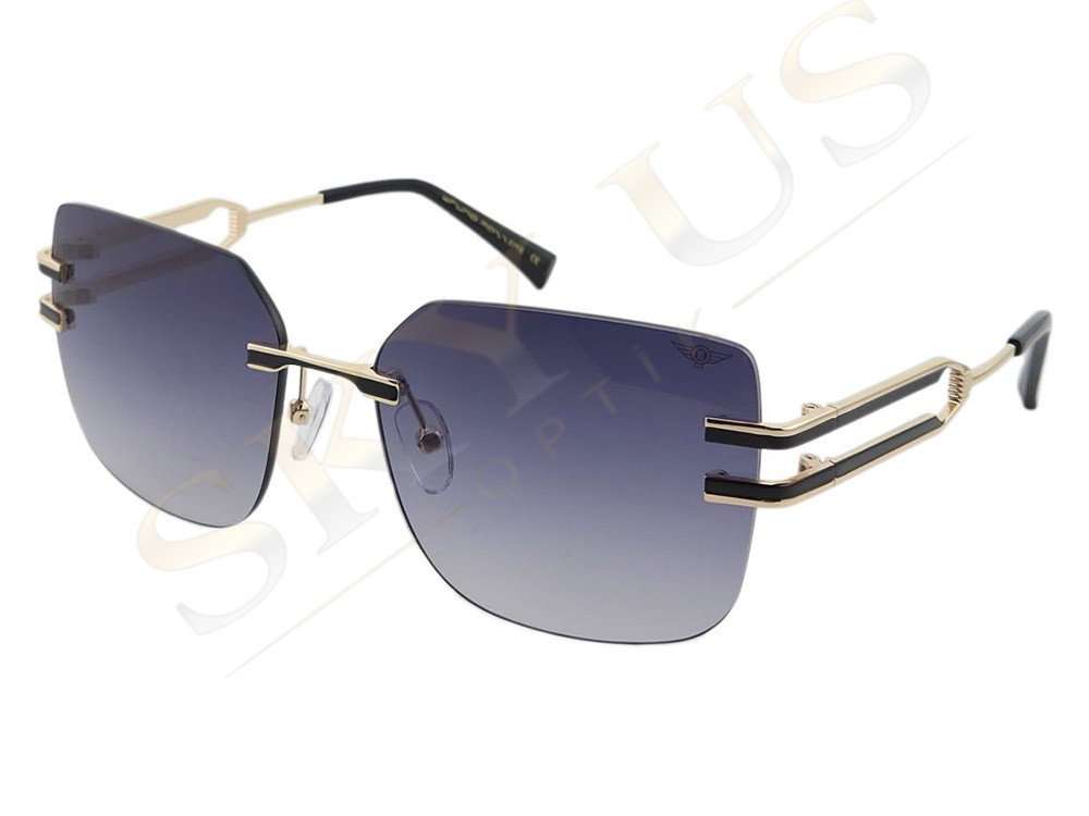 Bruno Mazzini BMG2409 C3 Çerçevesiz Siyah Detaylı Mavi Degrade Gözlük