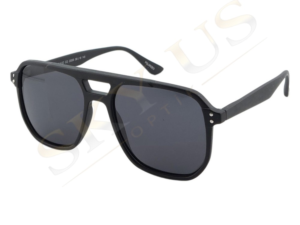 CISSE 23305 C6M Mat Siyah Asetat Çerçeve Polarize Gözlük