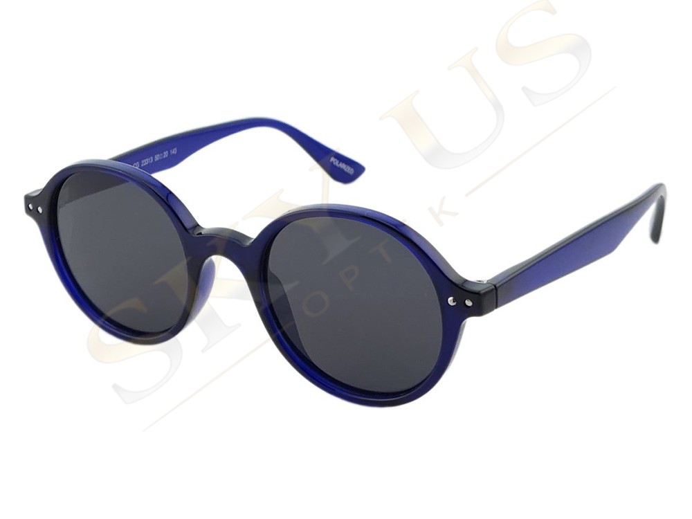 CISSE 23313 C103 Şeffaf Lacivert Asetat Çerçeve Polarize Gözlük