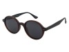 CISSE 23313 C59 Mat Kahve Siyah Saplı Yuvarlak Polarize Gözlük