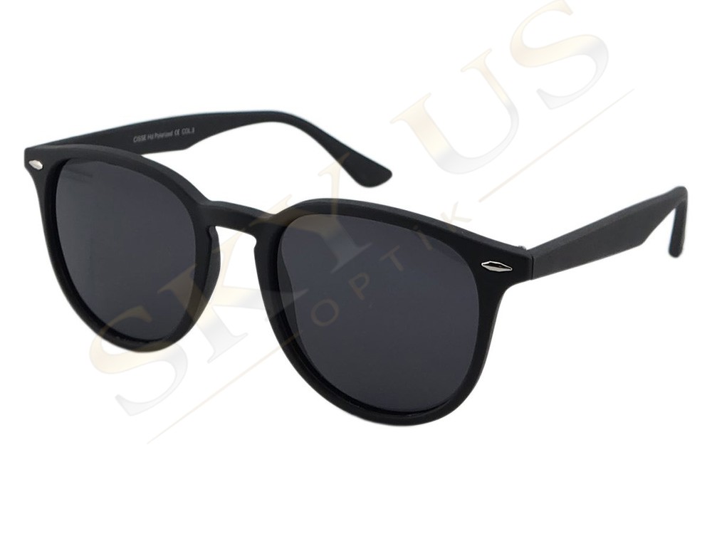 CISSE CG2501 C3M Mat Siyah Asetat Çerçeve Koyu Camlı Gözlük