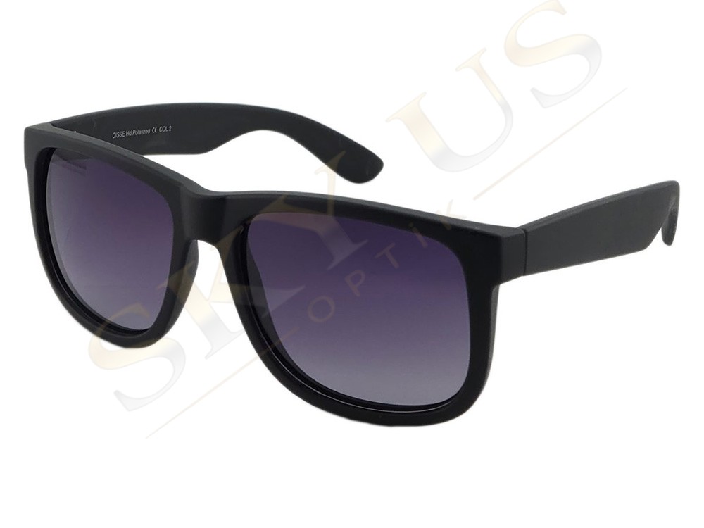 CISSE CG2508 C2M Mat Siyah Asetat Çerçeve Dikdörtgen Gözlük