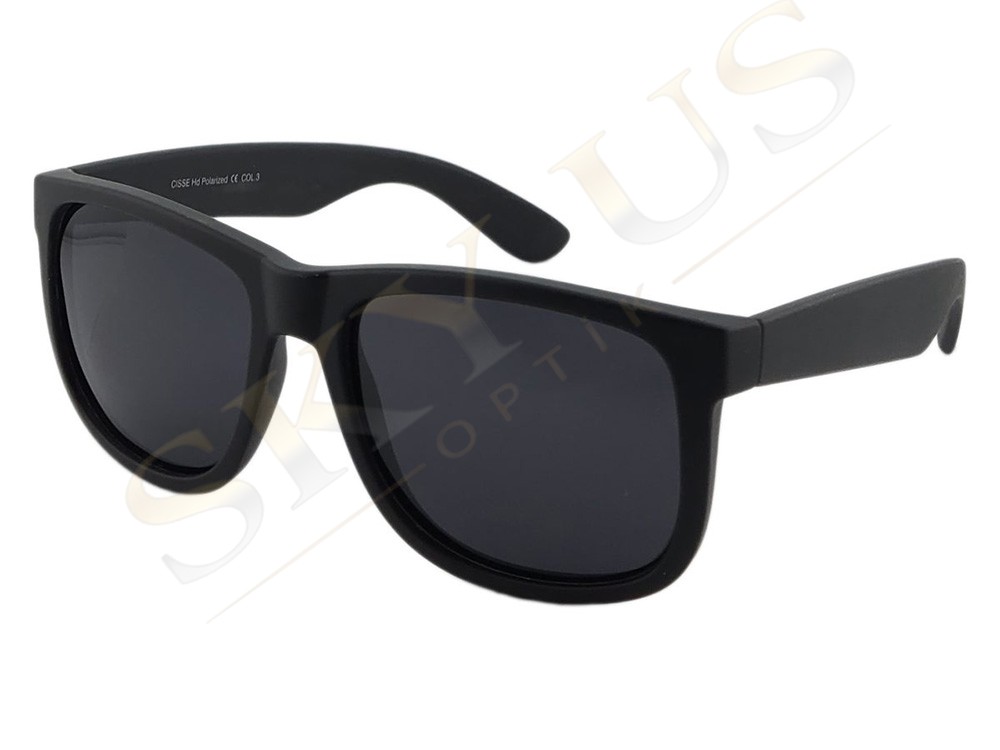 CISSE CG2508 C3M Mat Siyah Asetat Çerçeve Koyu Camlı Gözlük