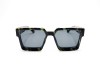 Escales ES 097CY Black Green Tortoise Frame Double Gold Metal Top Strip Grey Lens Escales ES 097CY Siyah Yeşil Ebruli Asetat Çerçeve Altın Metal Ray Detaylı Güneş Gözlüğü