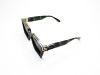 Escales ES 097CY Black Green Tortoise Frame Double Gold Metal Top Strip Grey Lens Escales ES 097CY Siyah Yeşil Ebruli Asetat Çerçeve Altın Metal Ray Detaylı Güneş Gözlüğü