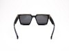 Escales ES 097CS Black Acetate Frame Double Gold Brow Rail Dark Lens Escales ES 097CS Siyah Asetat Çift Katmanlı Altın Şeritli Güneş Gözlüğü