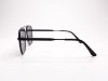 Escales ES 115S Black Metal Engraved Top Bridge Grey Lens Sunglasses Escales ES 115S Siyah Metal Çift Köprülü Üstü Tırtıklı İşlemeli Güneş Gözlüğü
