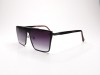 Escales ES 423 Shield Frame Black Metal Accent Gradient Grey Lens Escales ES 423 Siyah Tek Parça Maske Çerçeve Üstü Metal Detaylı Güneş Gözlüğü