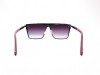 Escales ES 423 Shield Frame Black Metal Accent Gradient Grey Lens Escales ES 423 Siyah Tek Parça Maske Çerçeve Üstü Metal Detaylı Güneş Gözlüğü