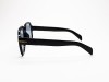 Escales ES 9273 Shiny Black Acetate Frame Gold T Logo Light Blue Lens Escales ES 9273 Parlak Siyah Asetat Çerçeve Açık Mavi Camlı Güneş Gözlüğü