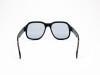 Escales ES 9273 Shiny Black Acetate Frame Gold T Logo Light Blue Lens Escales ES 9273 Parlak Siyah Asetat Çerçeve Açık Mavi Camlı Güneş Gözlüğü
