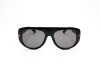 Escales ES 9287 Shiny Black Flat Top Acetate Frame Gold T Logo Grey Lens Escales ES 9287 Parlak Siyah Asetat Gold T İşlemeli Kalın Çerçeve Güneş Gözlüğü