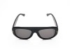 Escales ES 9287 Shiny Black Flat Top Acetate Frame Gold T Logo Grey Lens Escales ES 9287 Parlak Siyah Asetat Gold T İşlemeli Kalın Çerçeve Güneş Gözlüğü