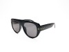 Escales ES 9287 Shiny Black Flat Top Acetate Frame Gold T Logo Grey Lens Escales ES 9287 Parlak Siyah Asetat Gold T İşlemeli Kalın Çerçeve Güneş Gözlüğü
