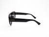Escales ES 9287 Shiny Black Flat Top Acetate Frame Gold T Logo Grey Lens Escales ES 9287 Parlak Siyah Asetat Gold T İşlemeli Kalın Çerçeve Güneş Gözlüğü