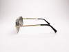 Escales ES P025 Gold Metal Frame Brown Gradient Polarized Lens Escales ES P025 Altın Sarısı Metal Çift Köprülü Polarize Güneş Gözlüğü
