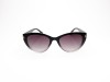 Escales PIU 70 Black to Clear Gradient Cat-Eye Acetate Frame Gold T Grey Gradient Lens Escales PIU 70 Kedi Gözü Degrade Siyah Asetat Gold T İşlemeli Güneş Gözlüğü