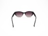 Escales PIU 70 Black to Clear Gradient Cat-Eye Acetate Frame Gold T Grey Gradient Lens Escales PIU 70 Kedi Gözü Degrade Siyah Asetat Gold T İşlemeli Güneş Gözlüğü