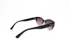 Escales PIU 70 Black to Clear Gradient Cat-Eye Acetate Frame Gold T Grey Gradient Lens Escales PIU 70 Kedi Gözü Degrade Siyah Asetat Gold T İşlemeli Güneş Gözlüğü