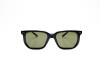 Escales PIU 71 Shiny Black Acetate Frame Gold Arrow Rivet Green Lens Sunglasses Escales PIU 71 Siyah Asetat Gold Ok Ucu Perçinli Yeşil Camlı Güneş Gözlüğü