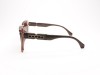 Escales Piu 51 Crystal Nude Powder Frame Dark Brown Temple Gold Accent Lens Escales Piu 51 Şeffaf Pudra Asetat Çerçeve Altın Metal İşlemeli Kahverengi Saplı Güneş Gözlüğü