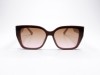 Escales Piu 60C7 Semi Transparent Brown Frame Opacity Lilac Temple Gold Clover Accent Escales Piu 60C7 Yarı Saydam Kahverengi Asetat Çerçeve Altın Yonca Detaylı Lila Saplı Güneş Gözlüğü