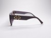 Escales Piu 60C7 Semi Transparent Brown Frame Opacity Lilac Temple Gold Clover Accent Escales Piu 60C7 Yarı Saydam Kahverengi Asetat Çerçeve Altın Yonca Detaylı Lila Saplı Güneş Gözlüğü